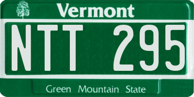 VT license plate NTT295