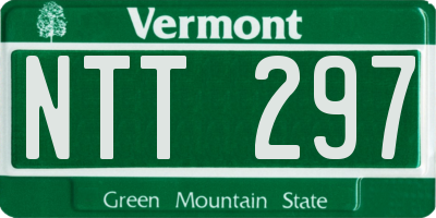 VT license plate NTT297