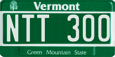 VT license plate NTT300