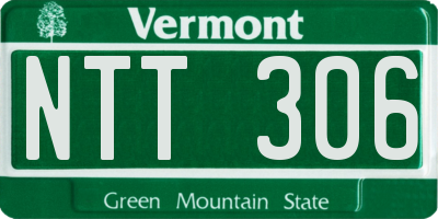 VT license plate NTT306