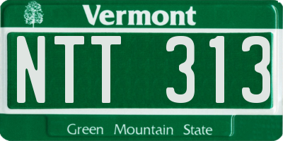 VT license plate NTT313