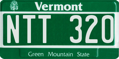 VT license plate NTT320