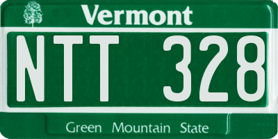 VT license plate NTT328