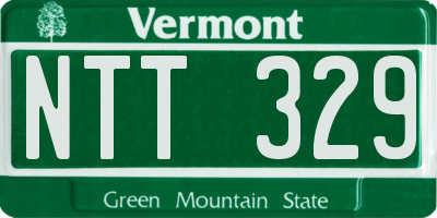 VT license plate NTT329