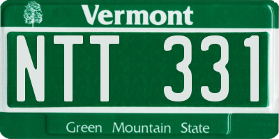VT license plate NTT331