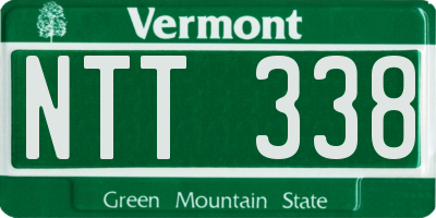 VT license plate NTT338