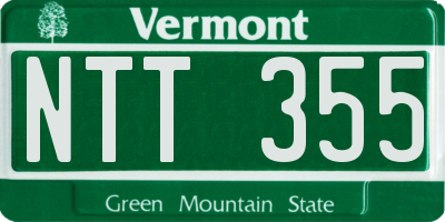 VT license plate NTT355