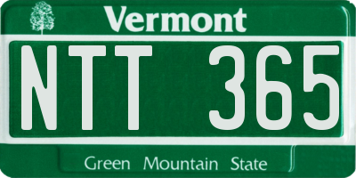 VT license plate NTT365