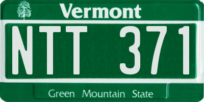 VT license plate NTT371