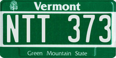 VT license plate NTT373