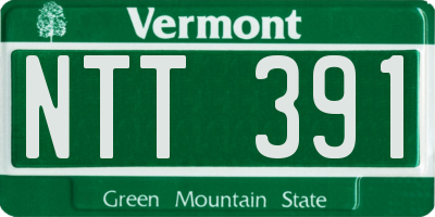VT license plate NTT391