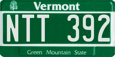 VT license plate NTT392