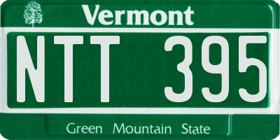 VT license plate NTT395