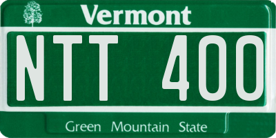 VT license plate NTT400