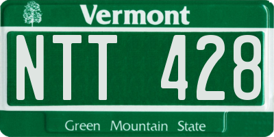 VT license plate NTT428