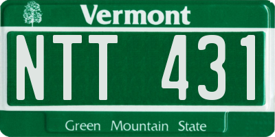 VT license plate NTT431