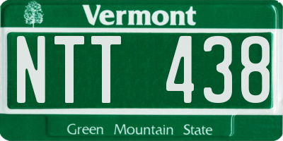 VT license plate NTT438