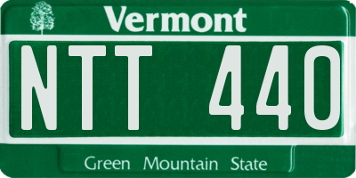 VT license plate NTT440