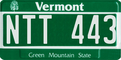 VT license plate NTT443