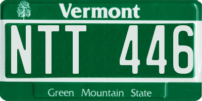 VT license plate NTT446