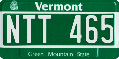 VT license plate NTT465