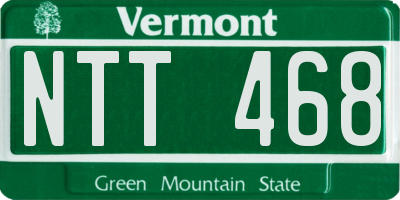 VT license plate NTT468