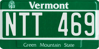 VT license plate NTT469