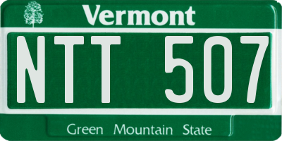 VT license plate NTT507