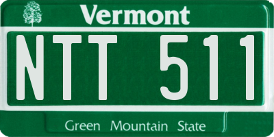 VT license plate NTT511