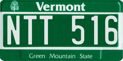 VT license plate NTT516