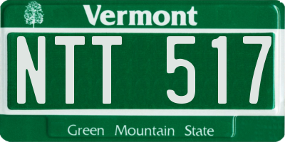 VT license plate NTT517