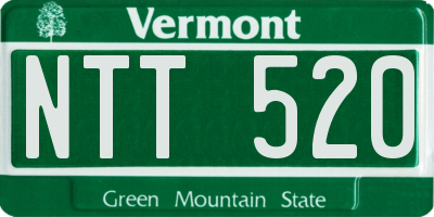 VT license plate NTT520