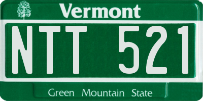 VT license plate NTT521