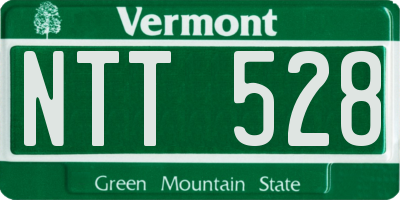 VT license plate NTT528