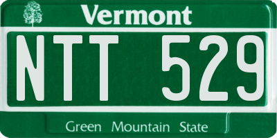 VT license plate NTT529