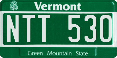 VT license plate NTT530