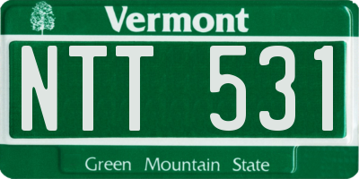 VT license plate NTT531