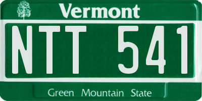 VT license plate NTT541