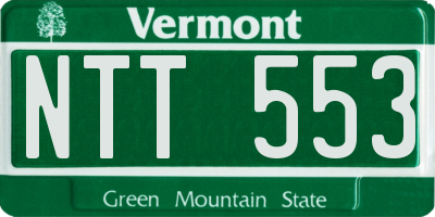 VT license plate NTT553