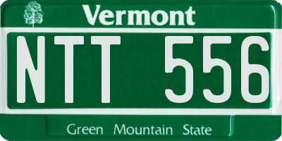 VT license plate NTT556