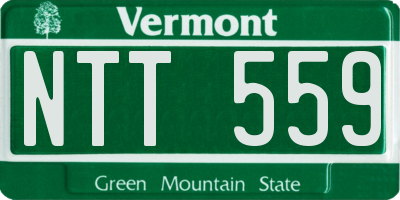 VT license plate NTT559