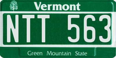 VT license plate NTT563