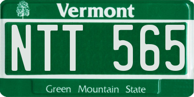 VT license plate NTT565