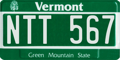 VT license plate NTT567