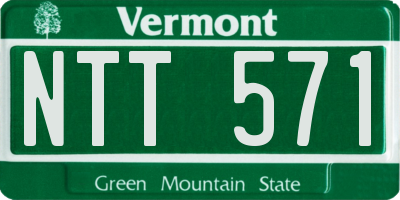 VT license plate NTT571