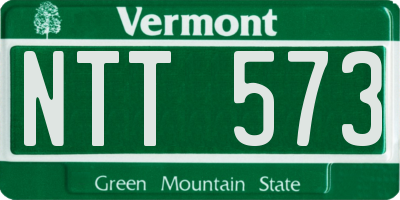 VT license plate NTT573