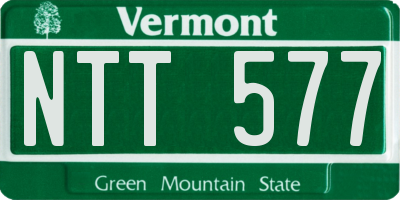VT license plate NTT577