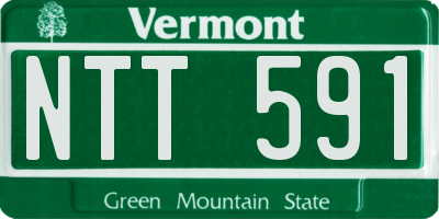 VT license plate NTT591