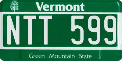 VT license plate NTT599