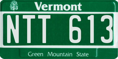 VT license plate NTT613